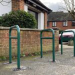 bicycle racks installed by GMPRG at Prestwood Village Hall